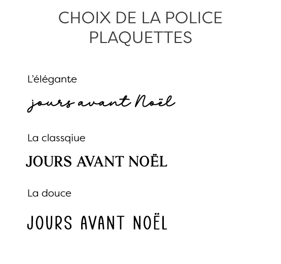 Pancarte compte à rebours de Noël