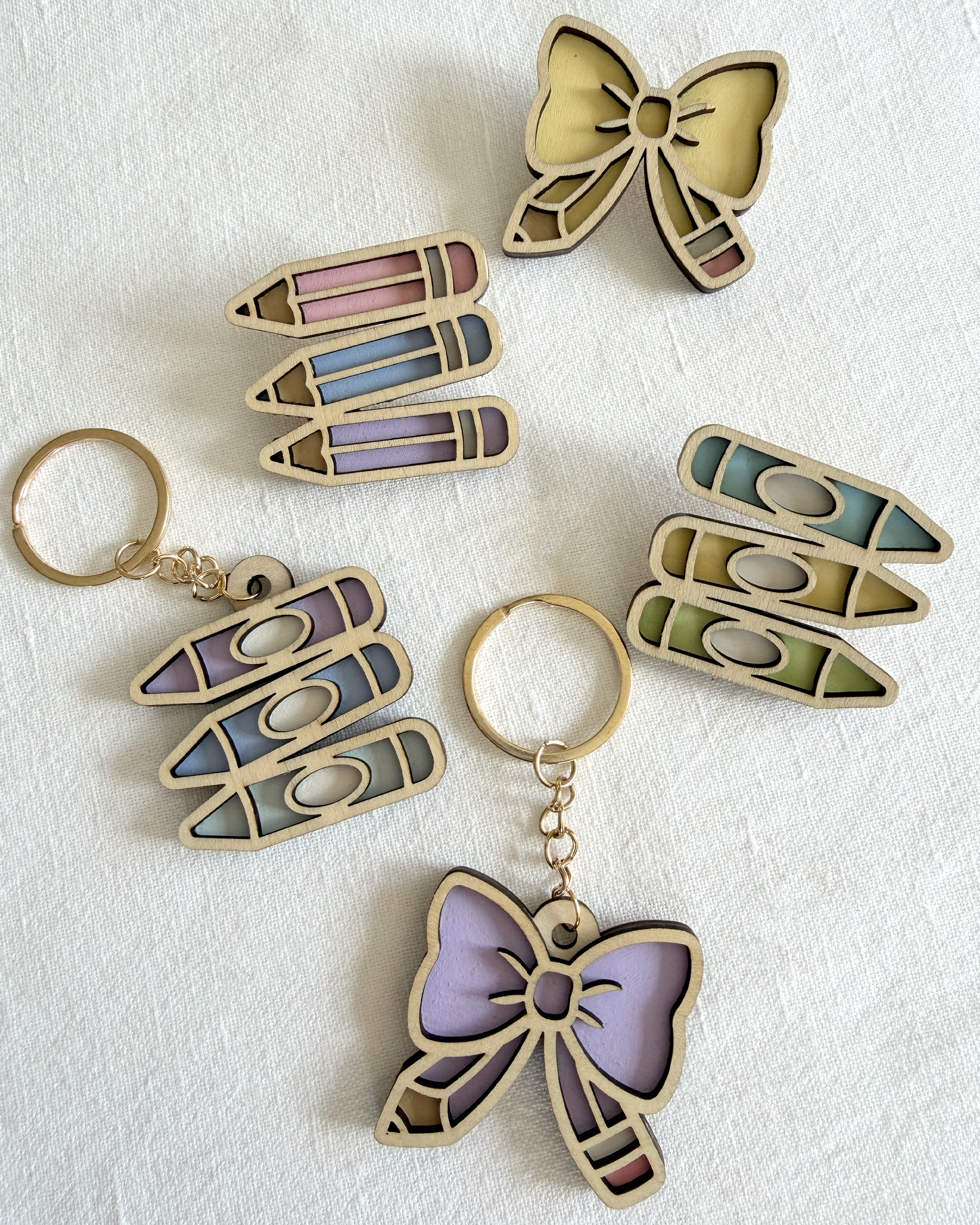 Badge ou porte clef - Collection fin d'année