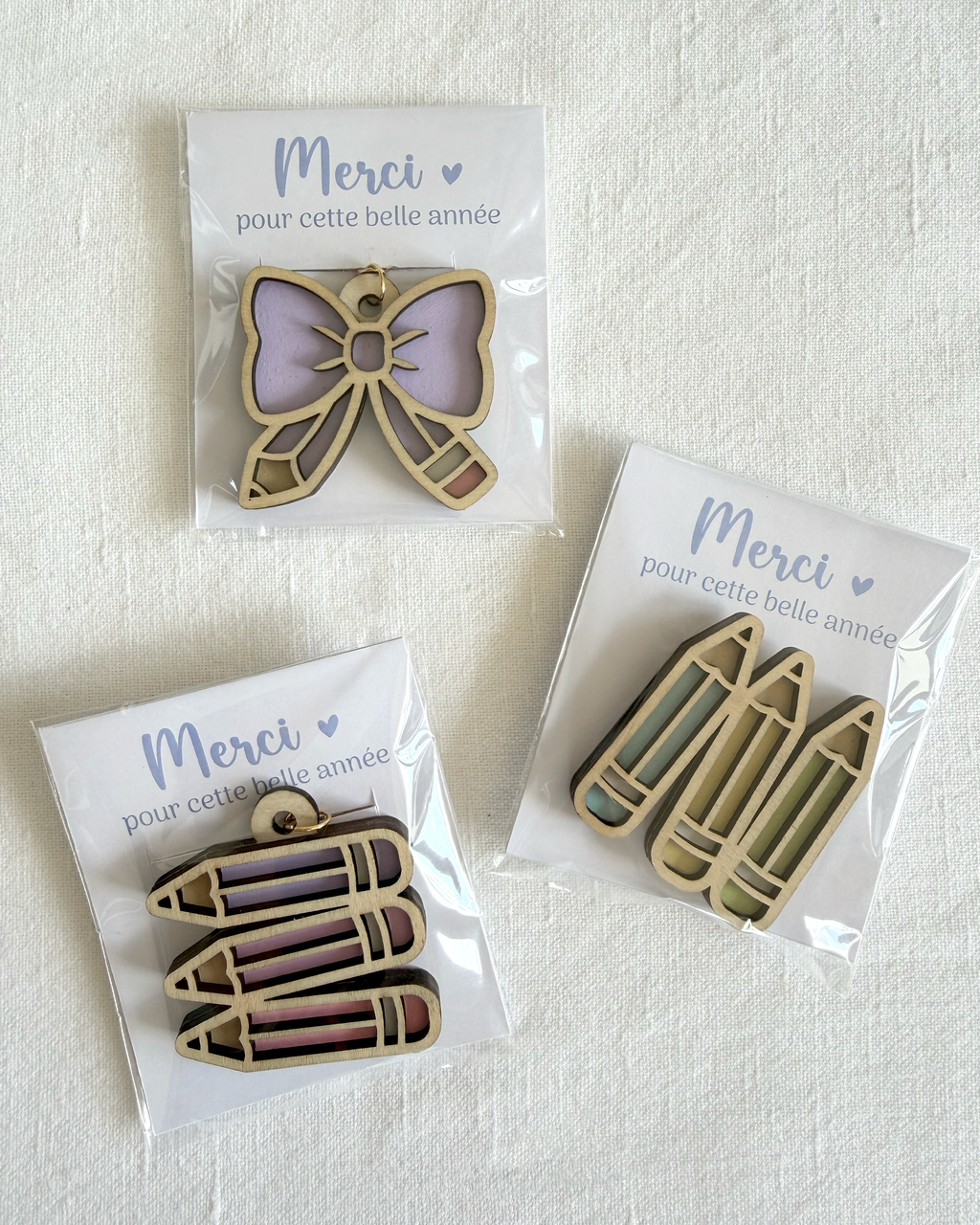 Badge ou porte clef - Collection fin d'année