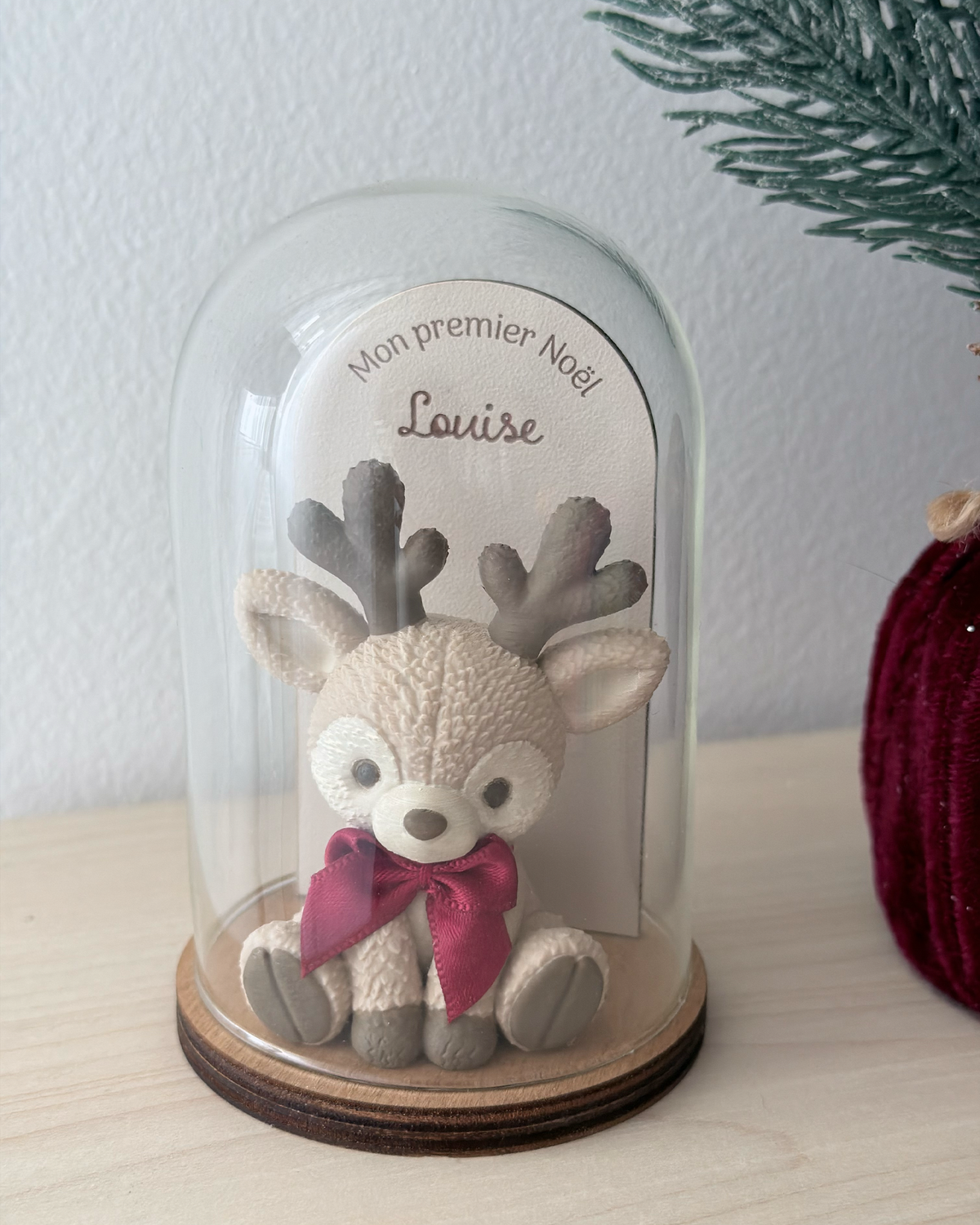 Cloche en verre - Mon petit Renne